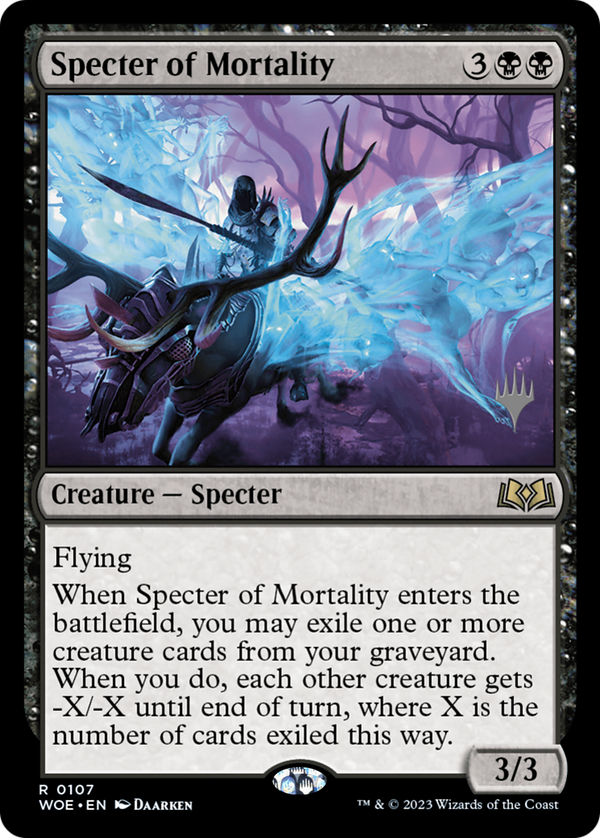Specter of Mortality (PPWOE-107) - Wilds of Eldraine Promos Foil