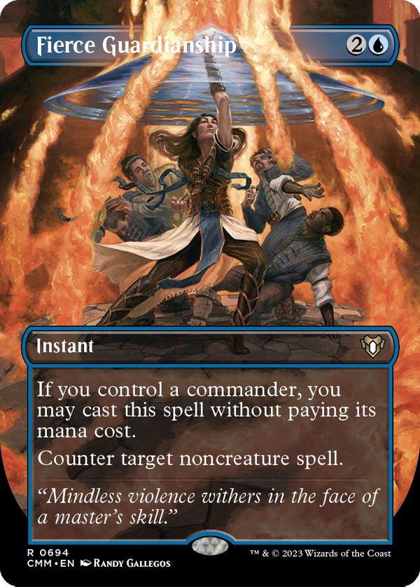 Fierce Guardianship (Borderless) (CMM-694) - Commander Masters