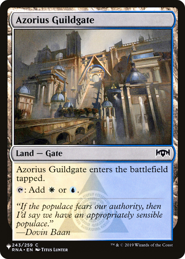 Azorius Guildgate (LIST-RNA-243) - The List