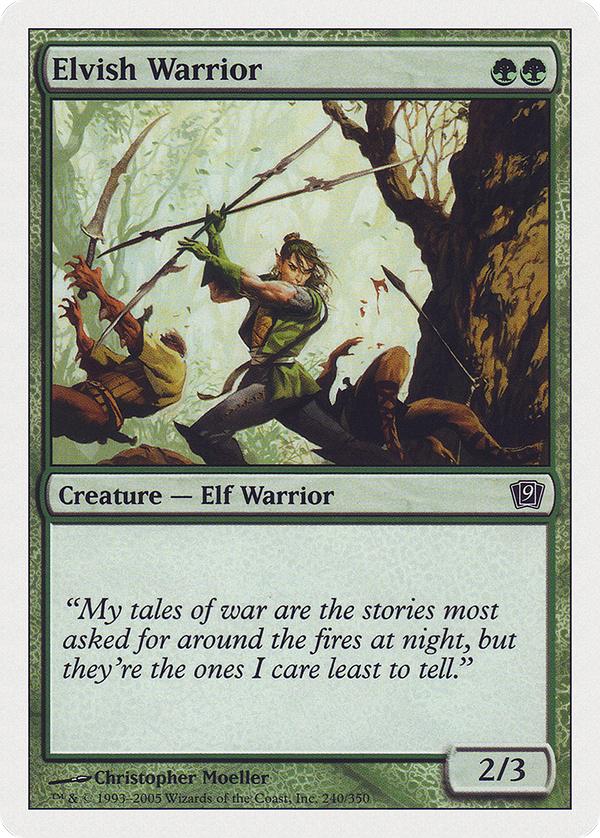 Elvish Warrior (9ED-240) - 9th Edition Foil