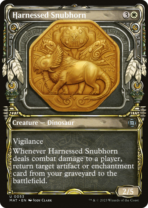 Harnessed Snubhorn (Showcase) (MAT-053) - March of the Machine: The Aftermath: (Showcase)
