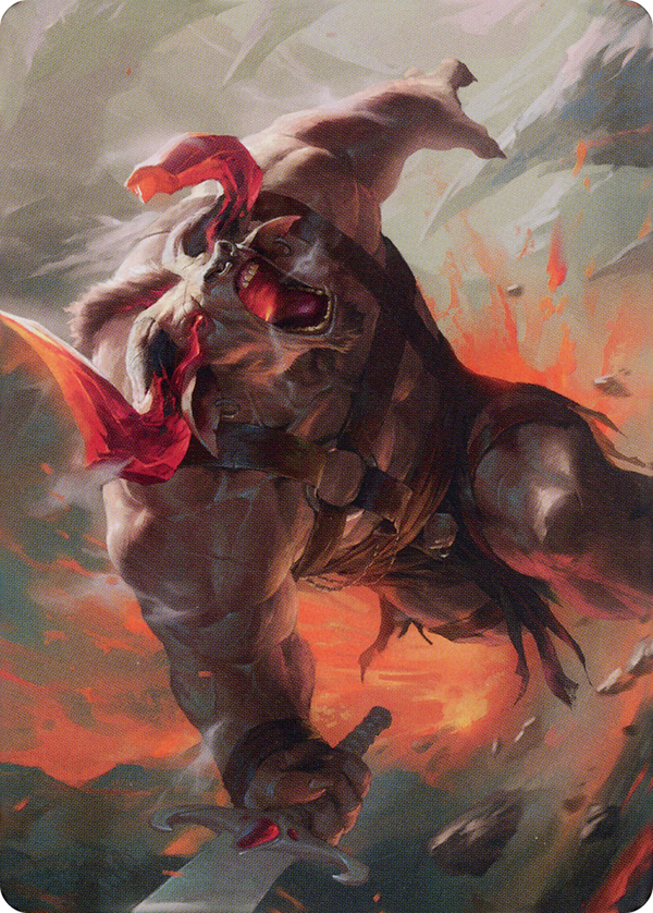 Furious Bellow // Furious Bellow (ADMU-031) - Dominaria United Art Series (Borderless)