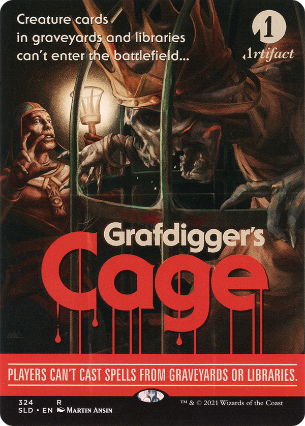 Grafdigger's Cage (SLD-324) - Secret Lair Drop (Borderless) Foil