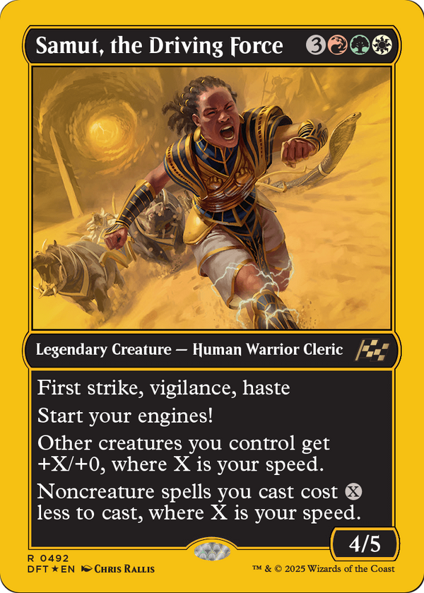 Samut, the Driving Force (First-Place Foil) (DFT-492) - Aetherdrift Foil
