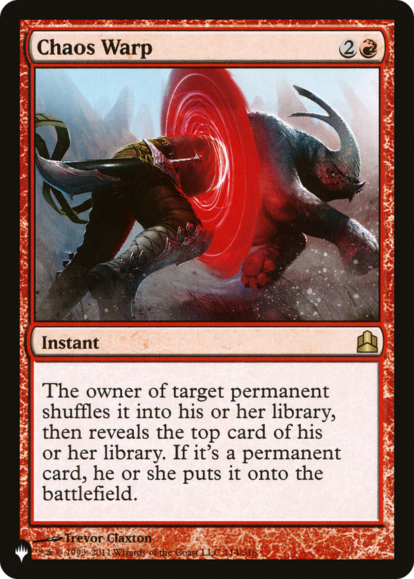 Chaos Warp (CMD) (LIST-CMD-114) - The List