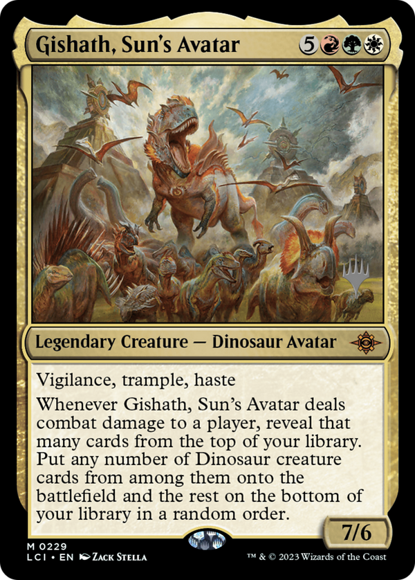 Gishath, Sun's Avatar (PPLCI-229) - The Lost Caverns of Ixalan Promos