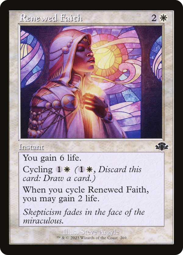 Renewed Faith (Retro Frame) (DMR-269) - Dominaria Remastered Foil