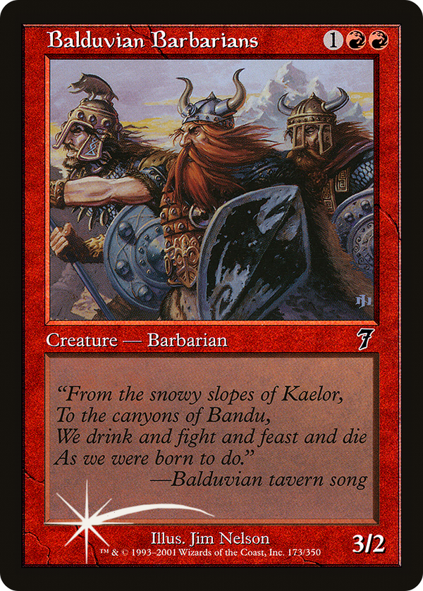 Balduvian Barbarians (7ED-173★) - 7th Edition