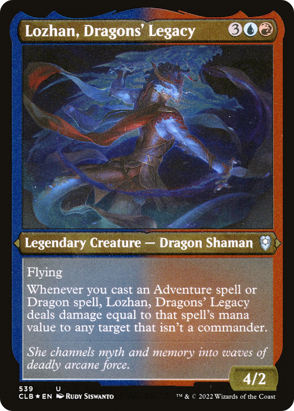 Lozhan, Dragons' Legacy (Foil Etched) (CLB-539) - Commander Legends: Battle for Baldur's Gate Foil
