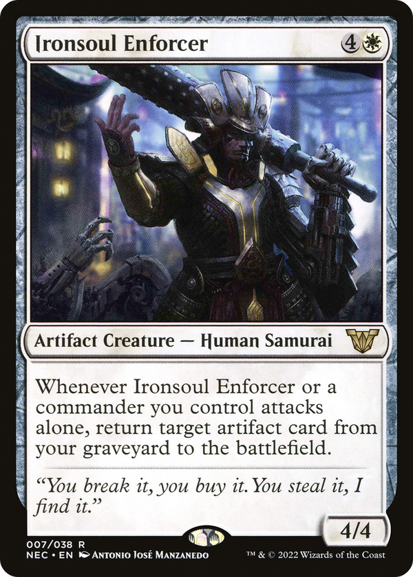 Ironsoul Enforcer (NEC-007) - Neon Dynasty Commander
