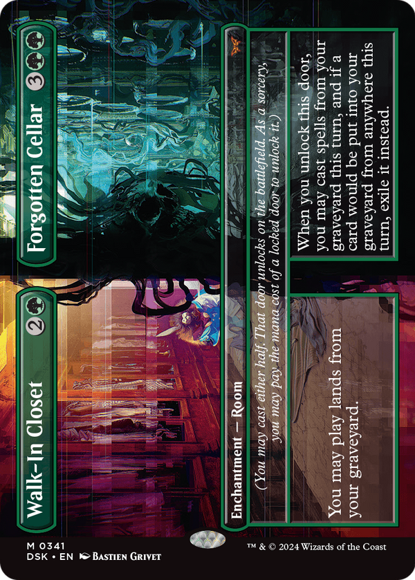 Walk-In Closet // Forgotten Cellar (Borderless) (DSK-341) - Duskmourn: House of Horror