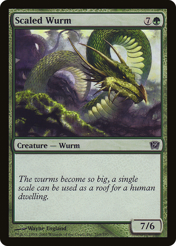 Scaled Wurm (9ED-269) - 9th Edition