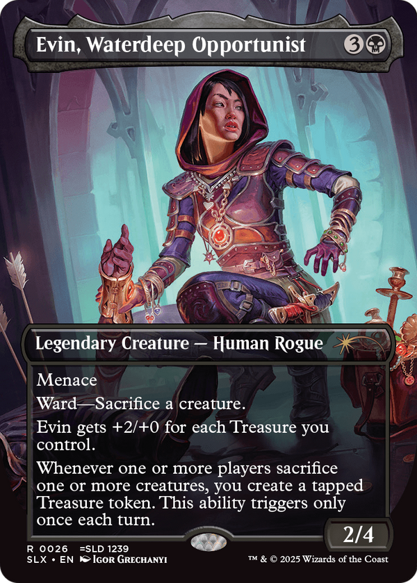 Evin, Waterdeep Opportunist (SLX-026) - Universes Within (Borderless)