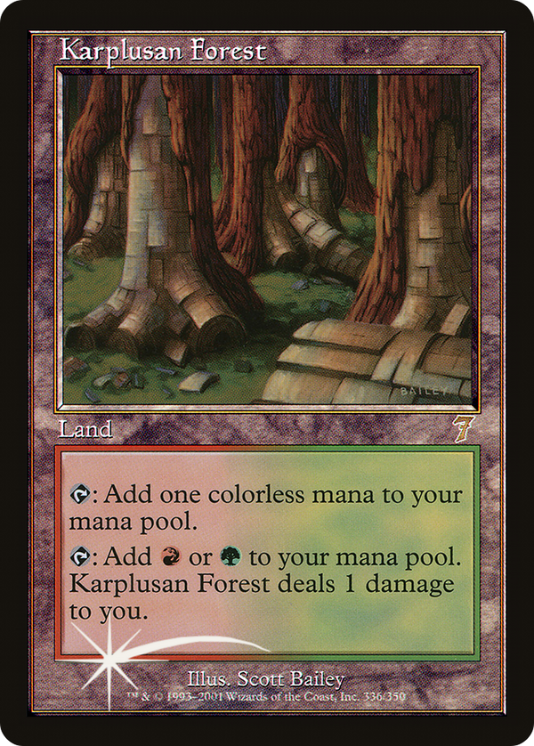 Karplusan Forest (7ED-336★) - 7th Edition Foil