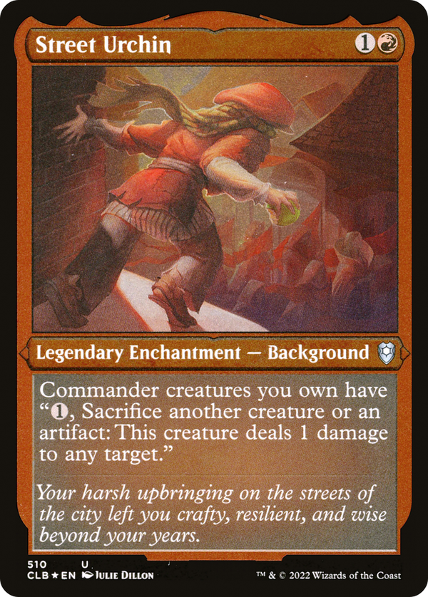 Street Urchin (Foil Etched) (CLB-510) - Commander Legends: Battle for Baldur's Gate Foil
