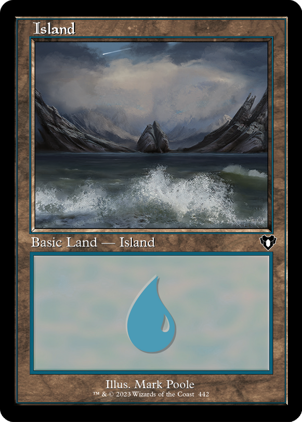 Island (442) (Retro Frame) (CMM-442) - Commander Masters
