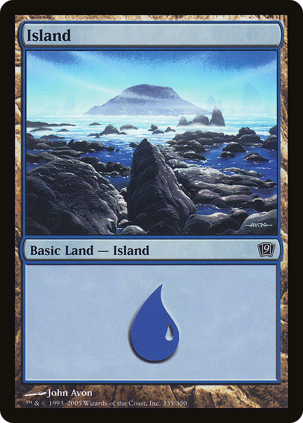 Island (335) (9ED-335) - 9th Edition Foil