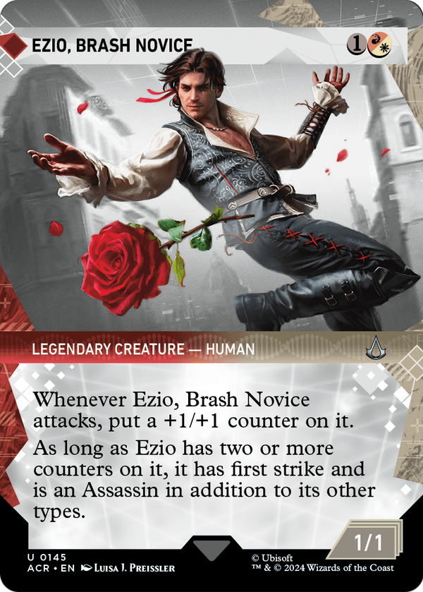 Ezio, Brash Novice (Showcase) (ACR-145) - Assassin's Creed: (Showcase) (Borderless)