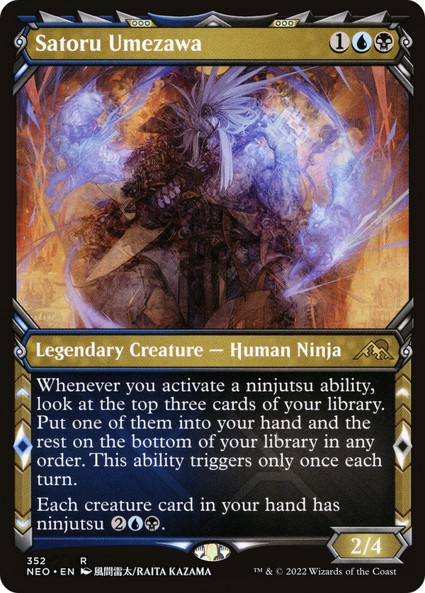 Satoru Umezawa (Showcase) (NEO-352) - Kamigawa: Neon Dynasty: (Showcase) Foil