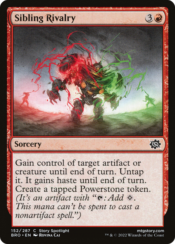 Sibling Rivalry (BRO-152) - The Brothers' War Foil