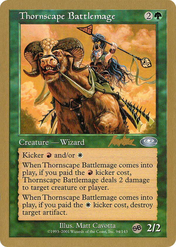 Thornscape Battlemage - 2002 Brian Kibler (PLS) (SB) (WCD-BK94SB) - World Championship Decks 2002
