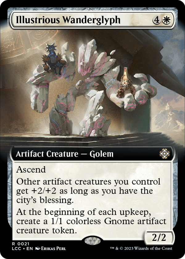 Illustrious Wanderglyph (Extended Art) (LCC-021) - The Lost Caverns of Ixalan Commander: (Extended Art)