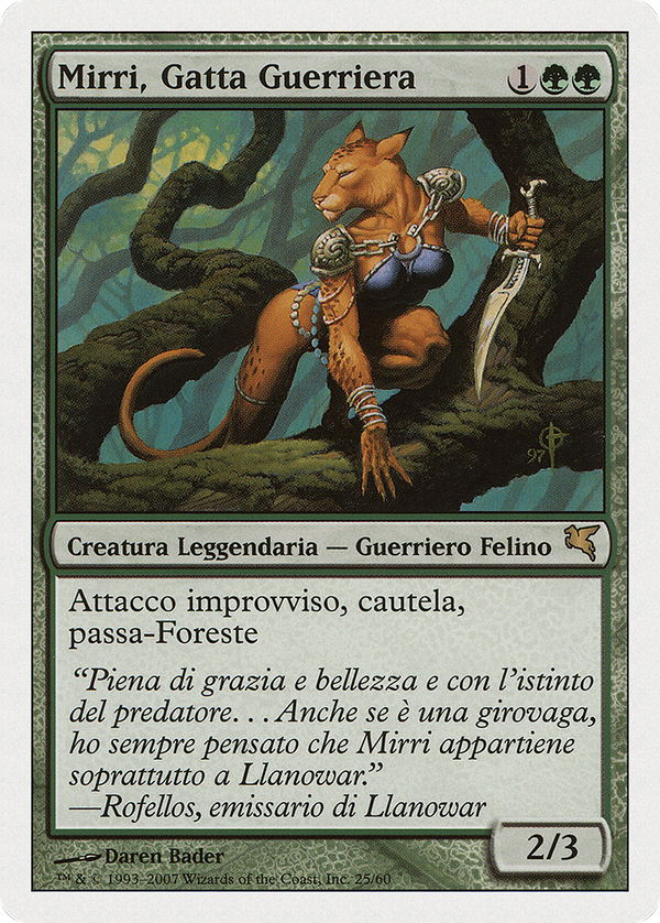 Mirri, Cat Warrior (Italian) - "Mirri, Gatta Guerriera" (PSAL-L25) - Salvat 2005