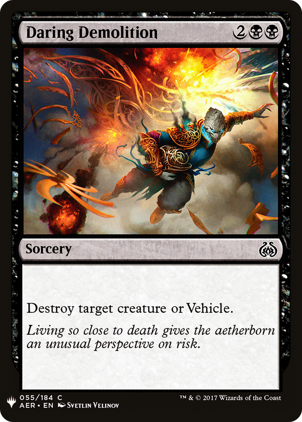Daring Demolition (LIST-AER-55) - The List