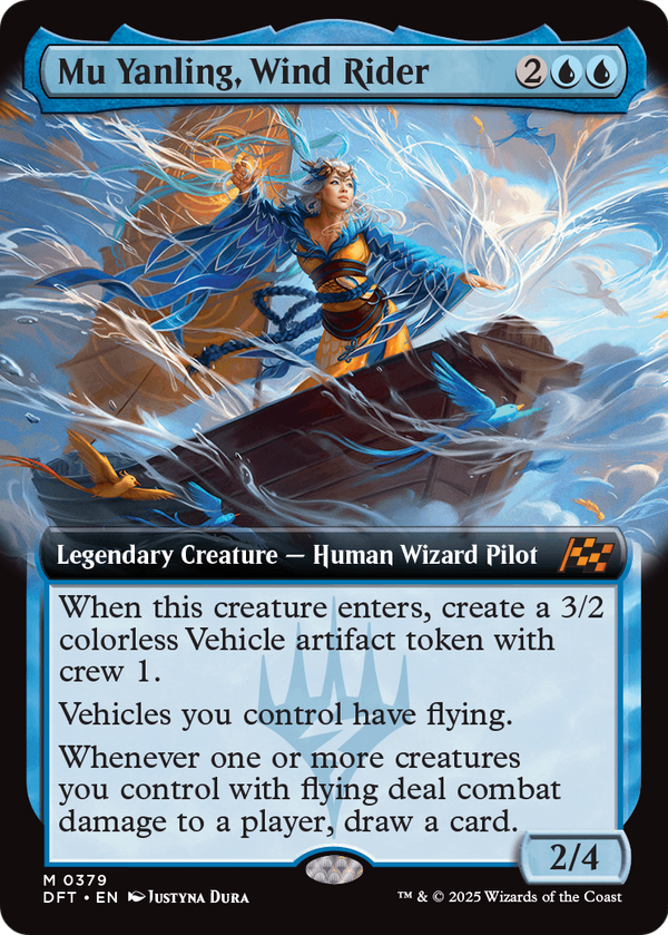 Mu Yanling, Wind Rider (Extended Art) (DFT-379) - Aetherdrift: (Extended Art) Foil