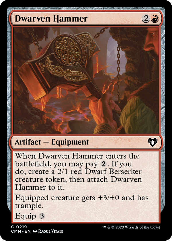 Dwarven Hammer (CMM-219) - Commander Masters Foil