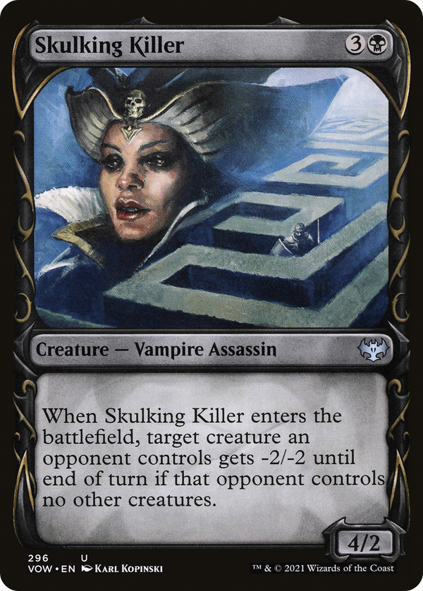 Skulking Killer (Showcase) (VOW-296) - Innistrad: Crimson Vow: (Showcase) Foil