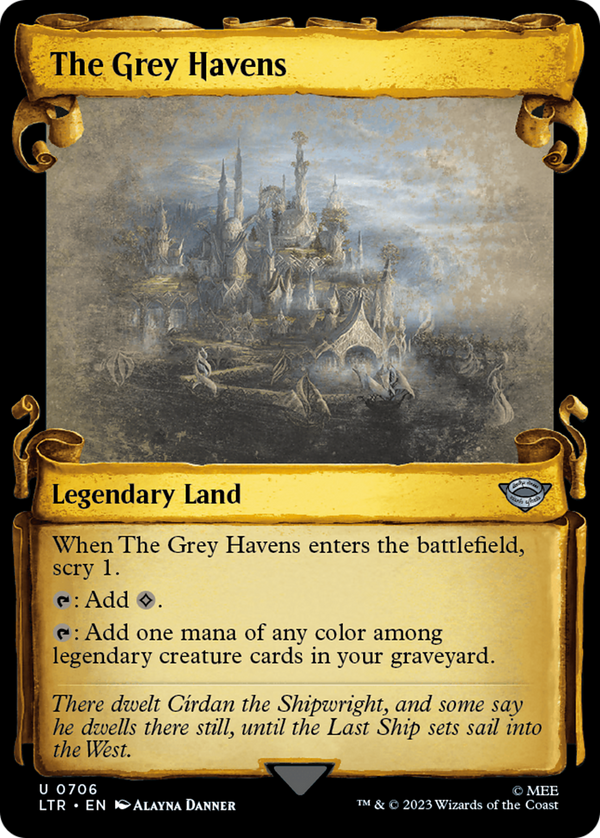 The Grey Havens (Showcase Scrolls) (LTR-706) - The Lord of the Rings: Tales of Middle-earth: (Showcase)