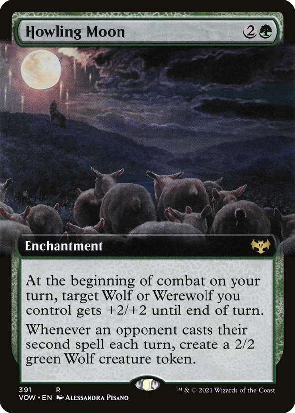 Howling Moon (Extended Art) (VOW-391) - Innistrad: Crimson Vow: (Extended Art) Foil