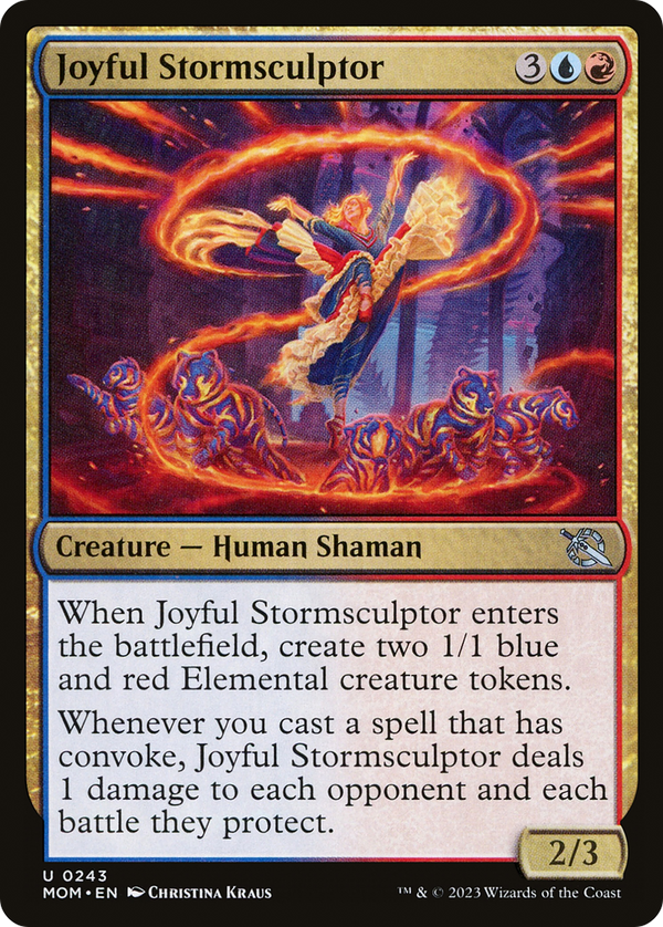 Joyful Stormsculptor (MOM-243) - March of the Machine Foil
