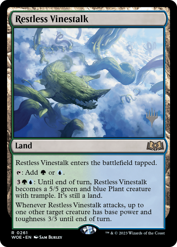Restless Vinestalk (PPWOE-261) - Wilds of Eldraine Promos Foil