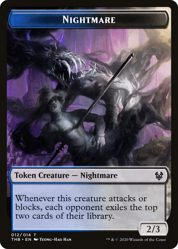 Nightmare Token (THB-012) - Theros Beyond Death Tokens