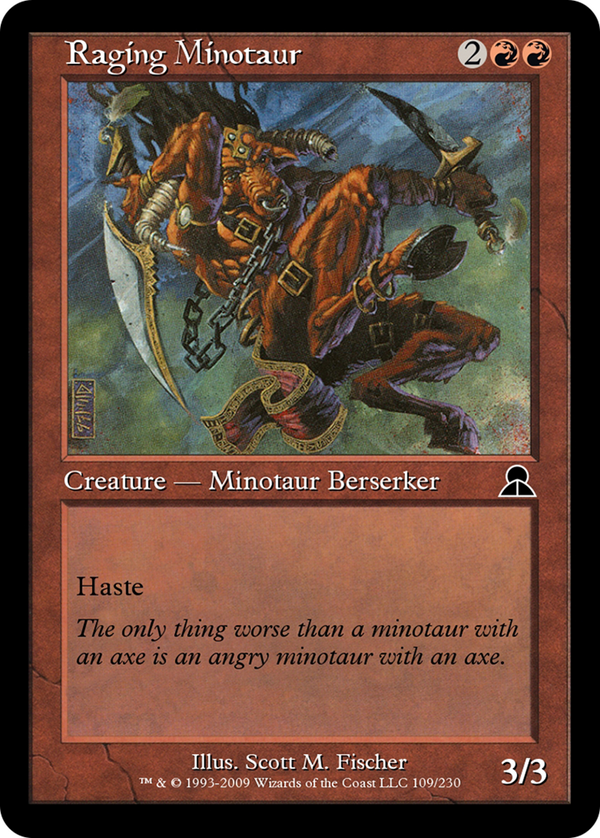 Raging Minotaur (ME3-109) - Masters Edition III Foil