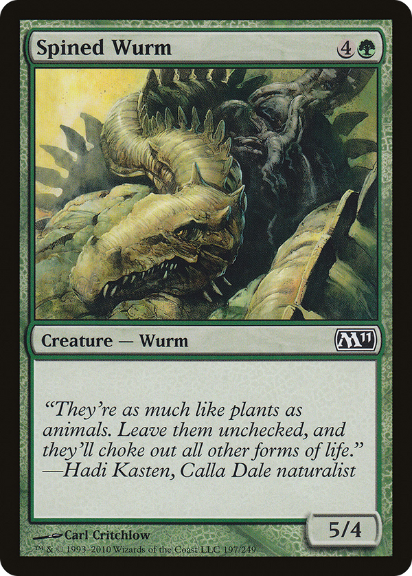 Spined Wurm (M11-197) - Magic 2011 Foil