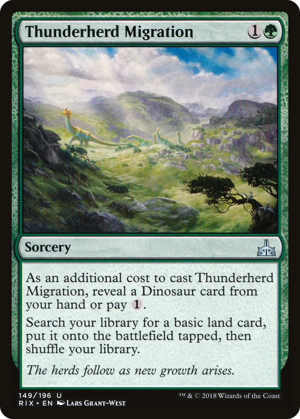 Thunderherd Migration (RIX-149) - Rivals of Ixalan Foil