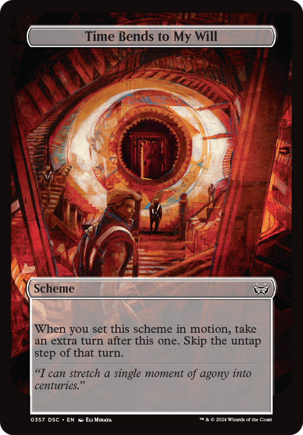 Time Bends to My Will (Full Art) (A:DSC-357) - Duskmourn: House of Horror Commander