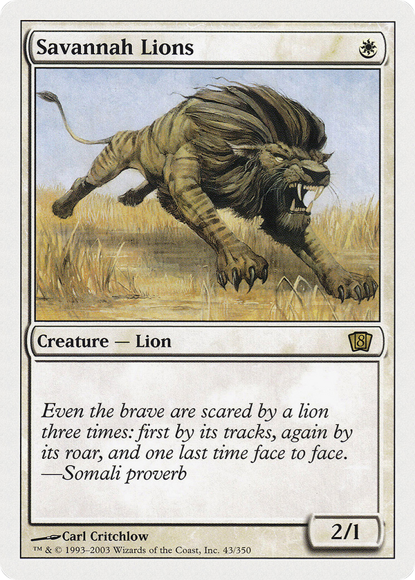 Savannah Lions (8ED-043) - 8th Edition Foil