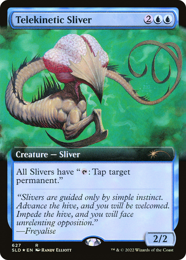 Telekinetic Sliver (Extended Art) (SLD-627) - Secret Lair Drop: (Extended Art) Foil