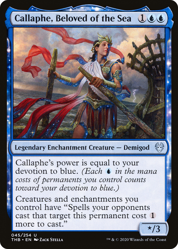 Callaphe, Beloved of the Sea (THB-045) - Theros Beyond Death: (enchantment) Foil
