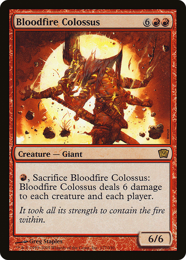 Bloodfire Colossus (9ED-177) - 9th Edition Foil