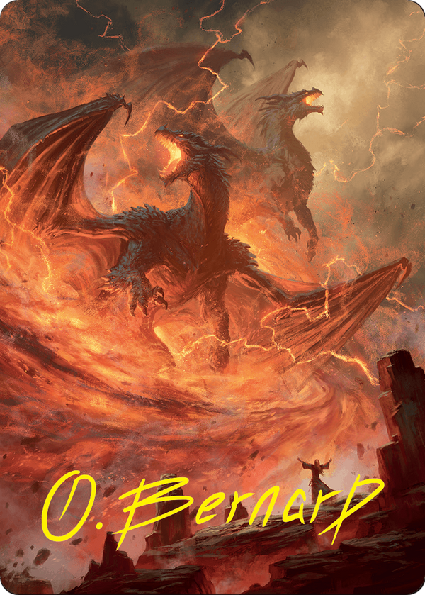 Rite of the Dragoncaller // Rite of the Dragoncaller (AFDN-038) - Foundations Art Series (Borderless) Foil