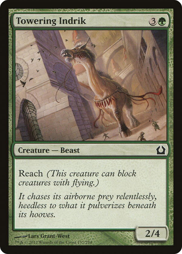 Towering Indrik (RTR-137) - Return to Ravnica