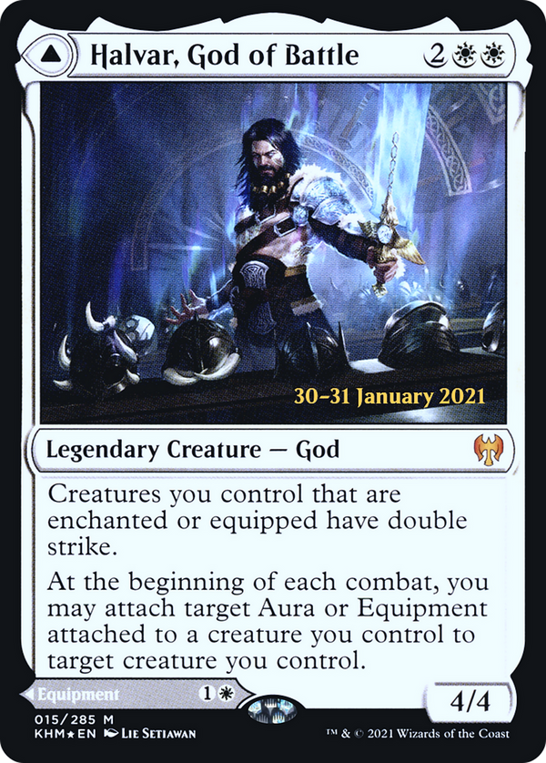 Halvar, God of Battle (PRE-15S) - Kaldheim Promos Foil
