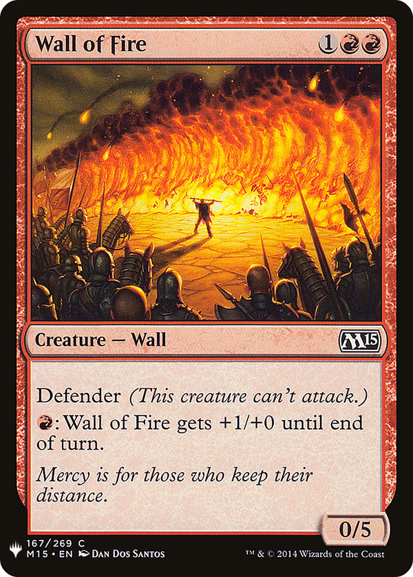 Wall of Fire (LIST-M15-167) - The List
