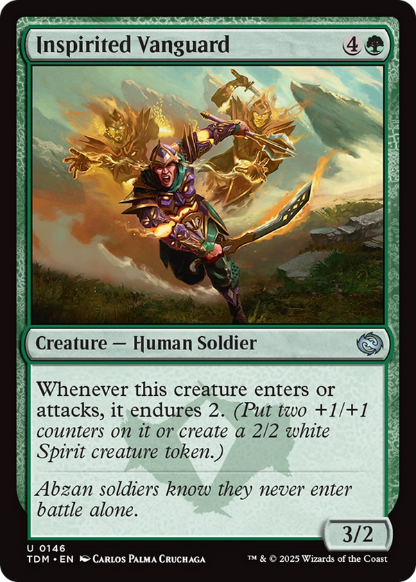 Inspirited Vanguard (TDM-146) - Tarkir: Dragonstorm Foil