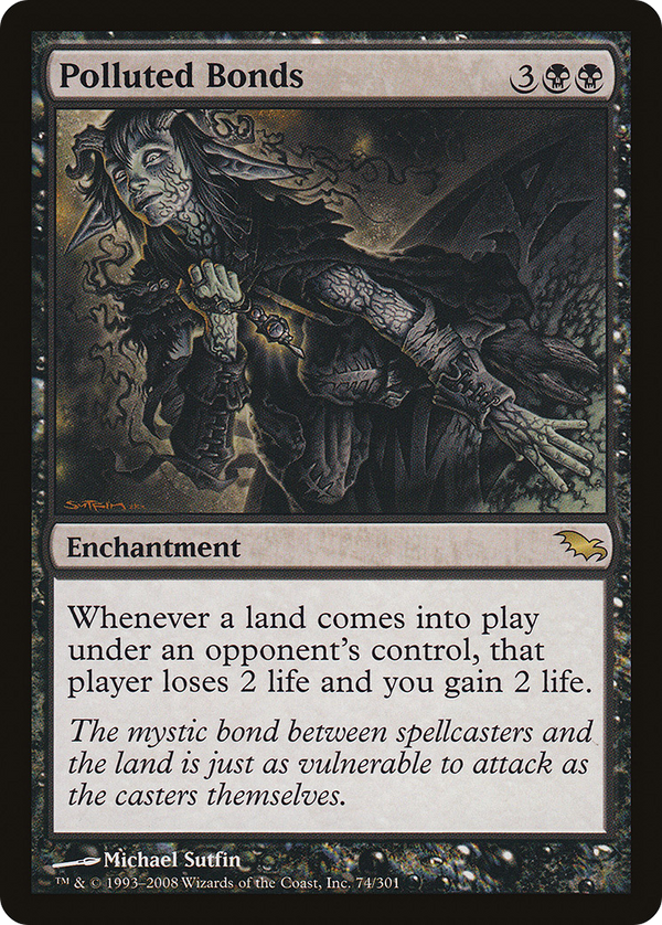 Polluted Bonds (SHM-074) - Shadowmoor Foil